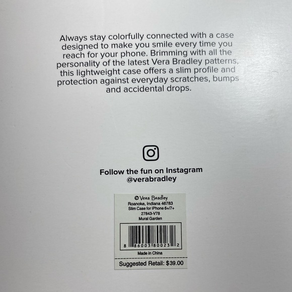 BUY ONE GET ONE FREE! Vera Bradley Phone Case IPhone 6+\7+ - Picture 3 of 3